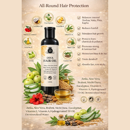 Nourishing hair oil for stronger, longer, and healthier-looking hair