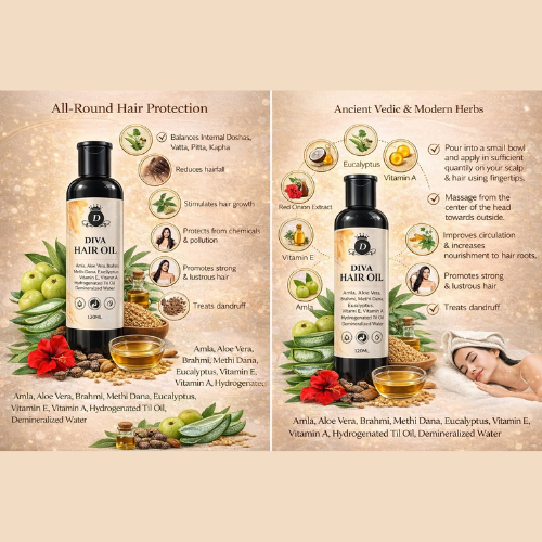 Nourishing hair oil for stronger, longer, and healthier-looking hair